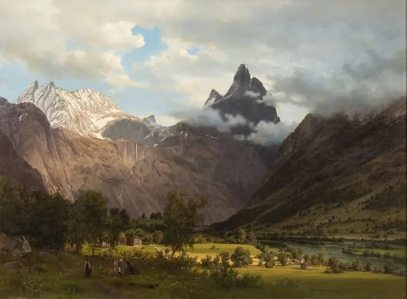 Landscape from Romsdalen by Johan Fredrik Eckersberg, 1858 — digital art print download