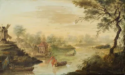 Kvarnen vid Ekolsunds slott by Johan Philip Korn — digital art print download