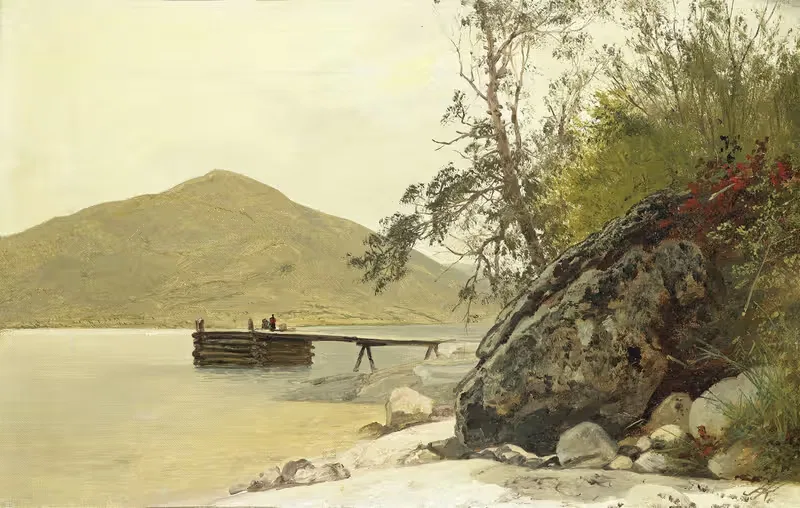 Высадка в Саббат Дэй Пойнт by Джон Фредерик Кенсетт, c. 1853 — digital art print download