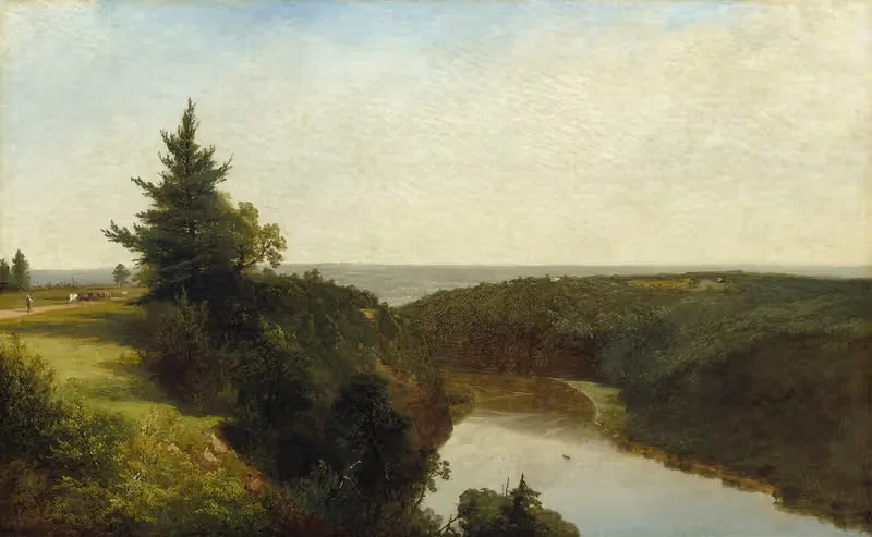View on the Genesee near Mount Morris — John Frederick Kensett