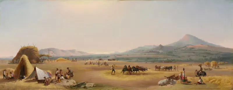 Harvest on the Roman Campagna — John Gadsby Chapman