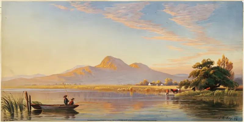 Гора Диабло, долина Сан-Хоакин by Джон Росс Ки, 1873 — digital art print download