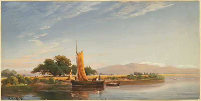 Долина Сакраменто by Джон Росс Ки, 1874 — digital art print download