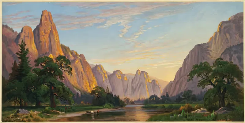 Долина Йосемити, взгляд на запад by Джон Росс Ки, 1861-1873 — digital art print download