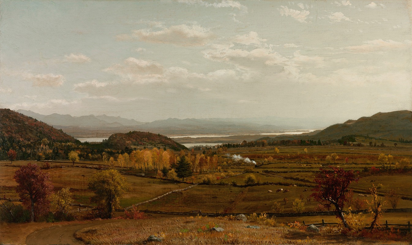 Пейзаж by Джон Уильям Касилиар, c.1870 — digital art print download