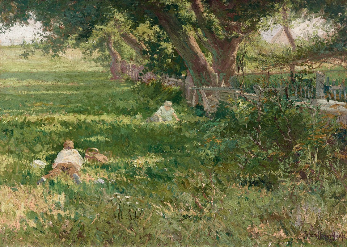 Весна by Джулиан Ондердонк, 1901 — digital art print download