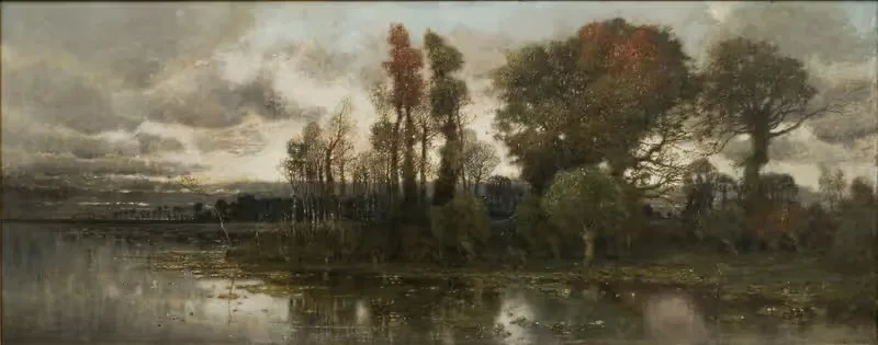 Autumn Landscape near Pavia — Anonymous