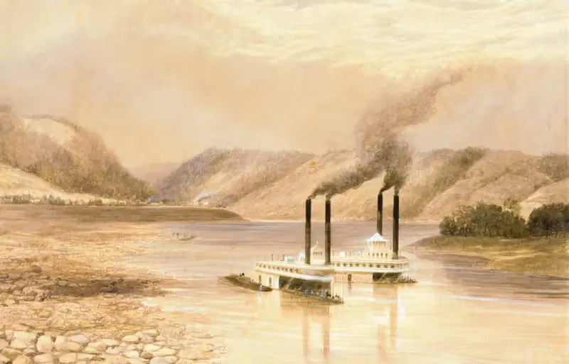 The Ohio River near Wheeling, West Virginia — Lefevre James Cranstone