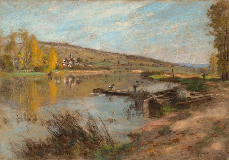 Quai au Sable, Шартев by Леон Огюст Лермиц, 1904 — digital art print download