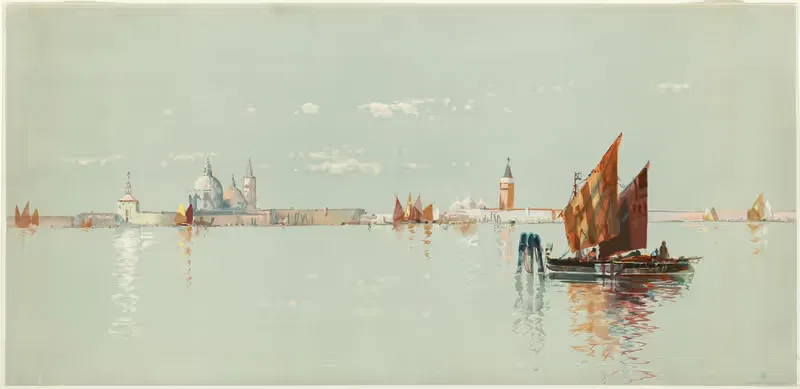 Венецианский морской пейзаж by Луи Пранг и Ко — digital art print download