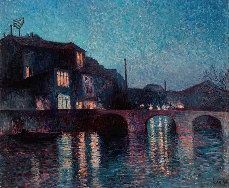 The River Sambre in Charleroi — Maximilien Luce