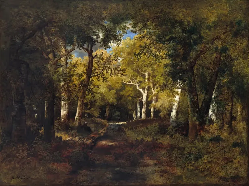 В лесу by Нарцисс-Виржиль Диаз де Ла Пенья, 1874 — digital art print download