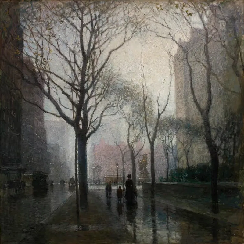 Площадь после дождя by Поль Корнуайе, 1908 — digital art print download
