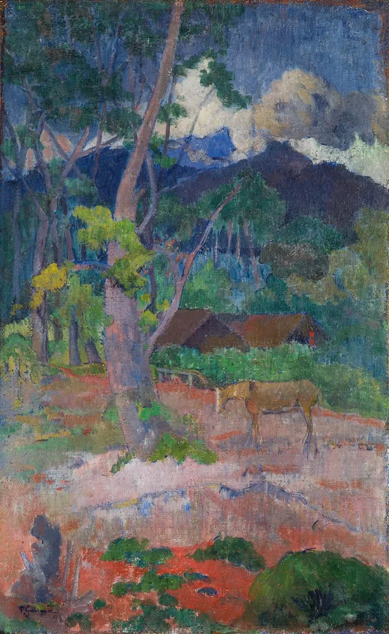 Пейзаж с лошадью by Поль Гоген, 1899 — digital art print download