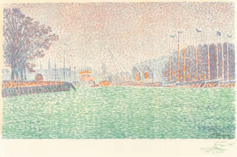 В Флашинге by Поль Синьяк, 1895 — digital art print download
