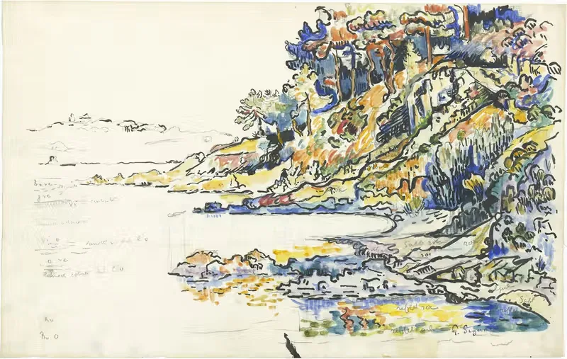 Каланки в Сен-Тропе by Поль Синьяк, 1906 — digital art print download