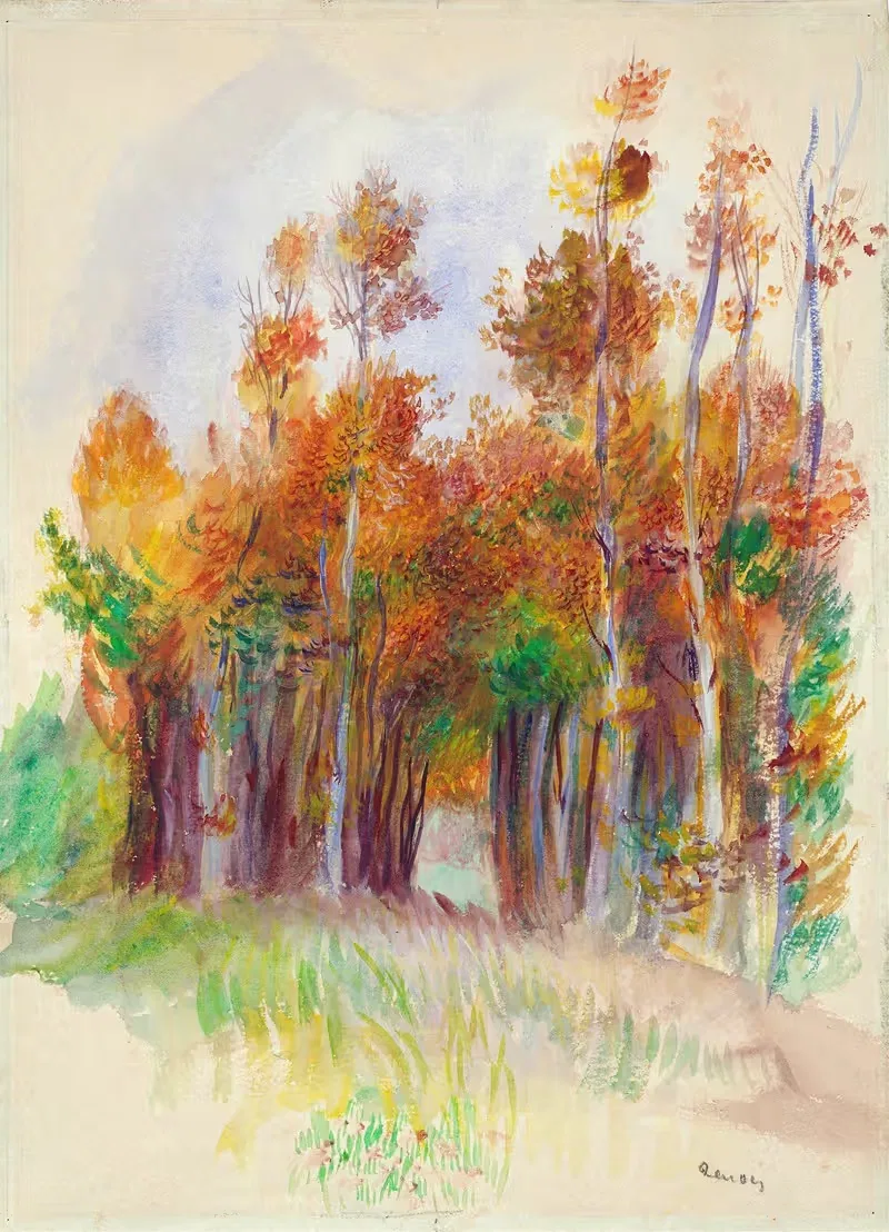 Роща деревьев by Пьер-Огюст Ренуар, 1888–1890 — digital art print download
