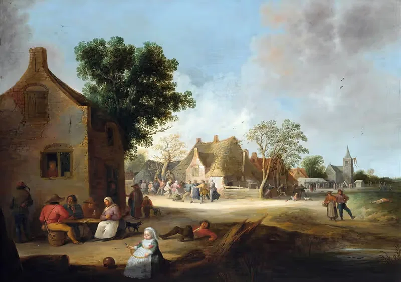 Country Kermis by Pieter de Bloot, 1639 — digital art print download