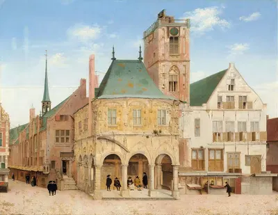 The Old Town Hall of Amsterdam by Pieter Jansz Saenredam, 1657 — digital art print download