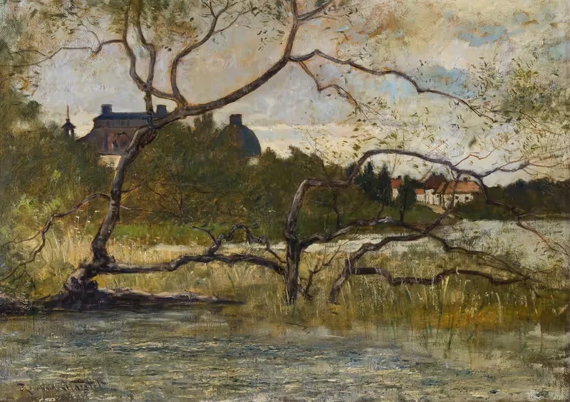 Мотив из Дроттнингхольма by Рейнхольд Норстедт, 1887 — digital art print download