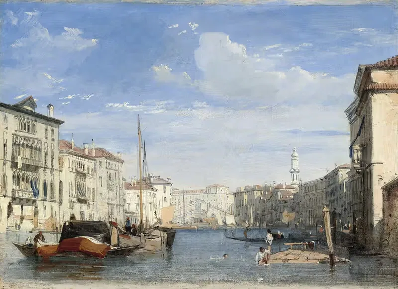 Гранд-канал by Ричард Паркс Бонингтон, 1826-1827 — digital art print download
