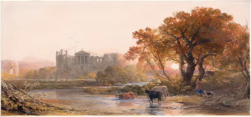 Evening in Italy—the Deserted Villa — Samuel Palmer