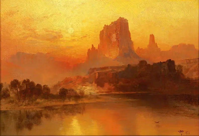 Золотой час by Томас Моран, 1875 — digital art print download
