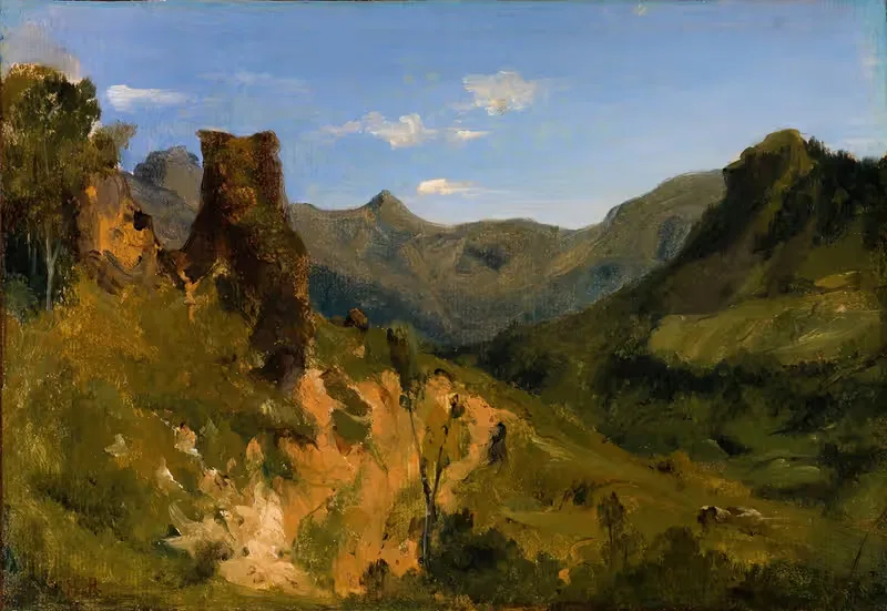 Valley in the Auvergne Mountains — Théodore Rousseau