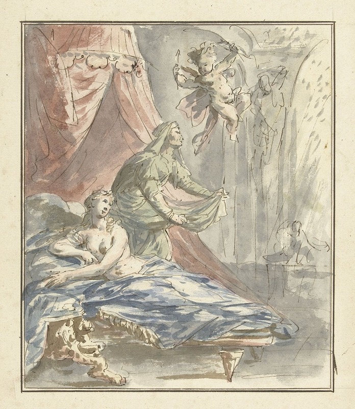 Danaë by Элиас ван Неймеген, 1677 - 1755 — digital art print download