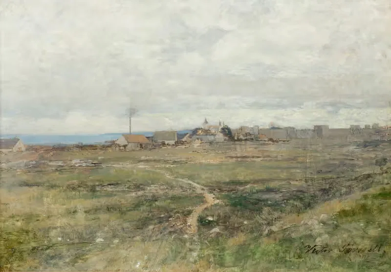Utsikt mot Visby ringmur by Victor Forssell — digital art print download
