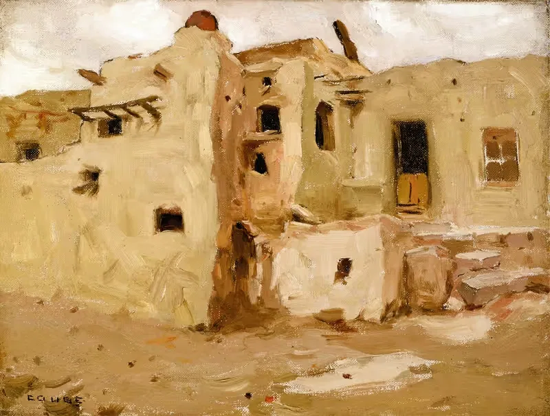 Пueblo Уалпи by Эйнджер Ирвинг Кус, 1903 — digital art print download