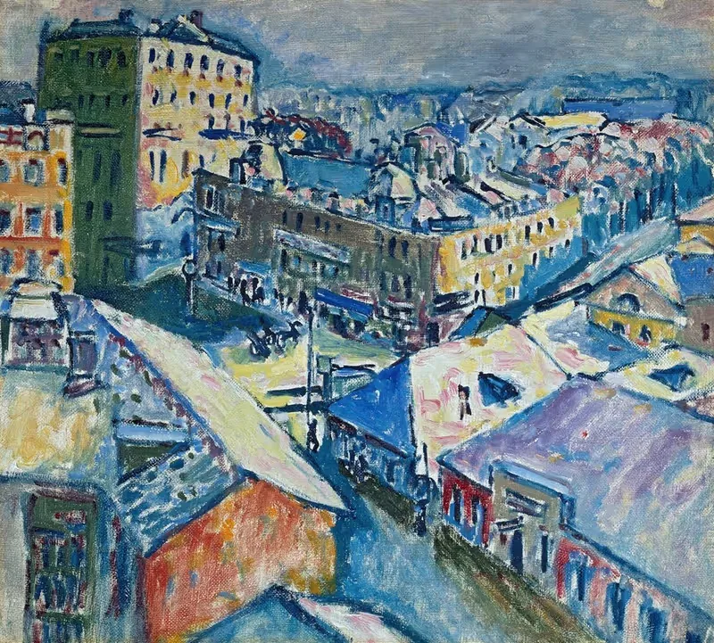 Зубовский площадь by Василий Кандинский, 1916 — digital art print download