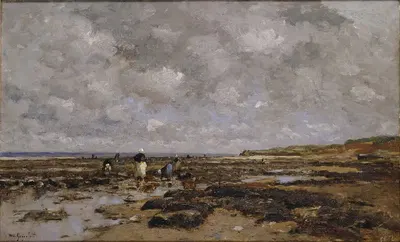Собиратели моллюсков в Вильервиле by Вильгельм фон Гегерфельд — digital art print download