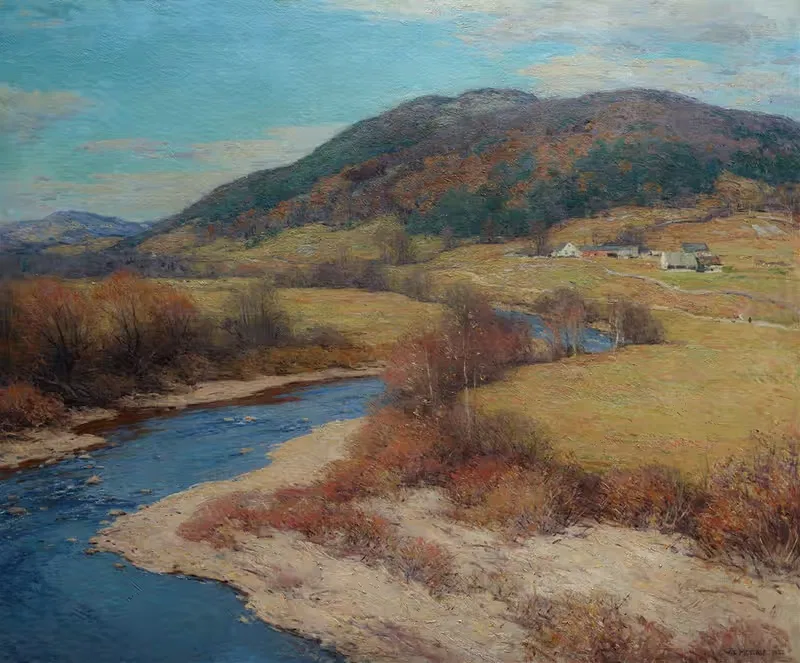 Бабье лето, Вермонт by Уиллард Лерой Меткалф, 1922 — digital art print download