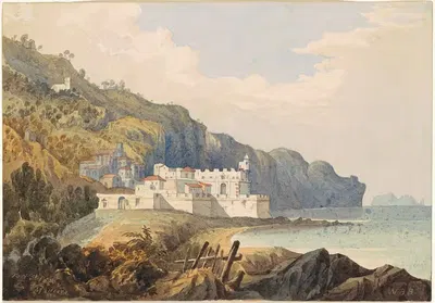 Форт Святого Лагу, Мадейра by Уильям Брентон Боггс, c. 1850 — digital art print download