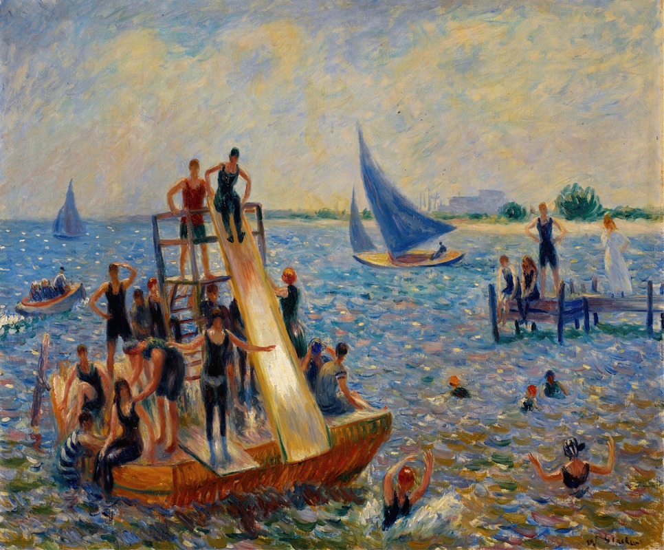 Плот by Уильям Джеймс Глакенс, 1915 — digital art print download