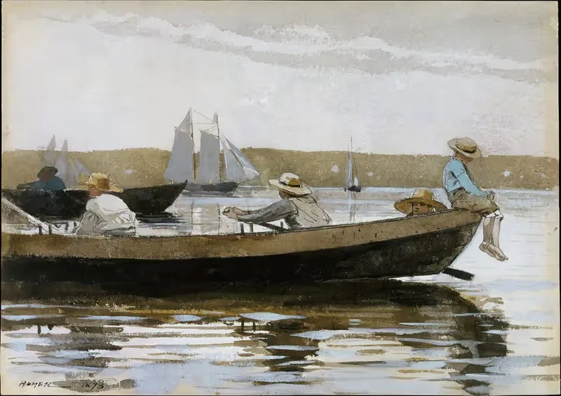 Мальчики в дори by Уинслоу Хомер, 1873 — digital art print download