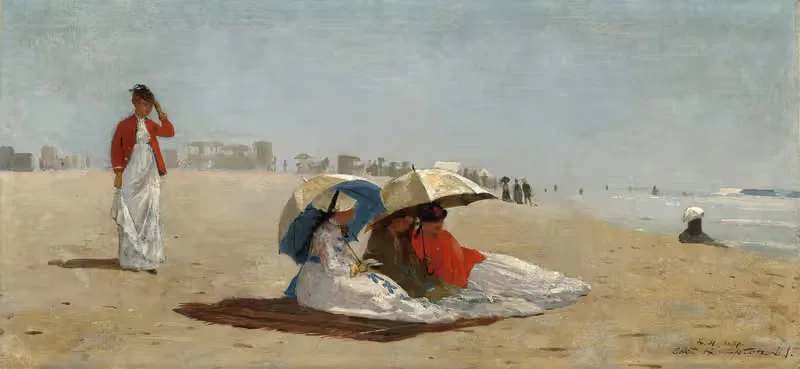 Пляж в Ист-Хэмптоне, Лонг-Айленд by Уинслоу Хомер, 1874 — digital art print download