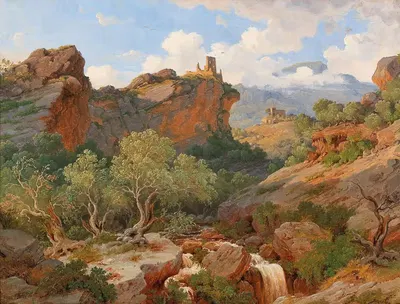 Near Arco On Lake Garda by Alexander Herrmann — digital art print download