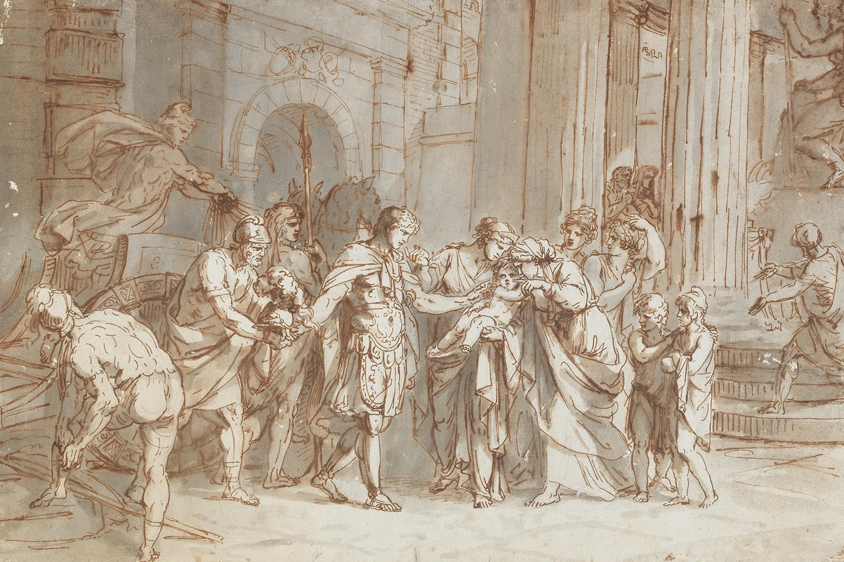The Farewell between Hector and Andromache — Franc Kavčič