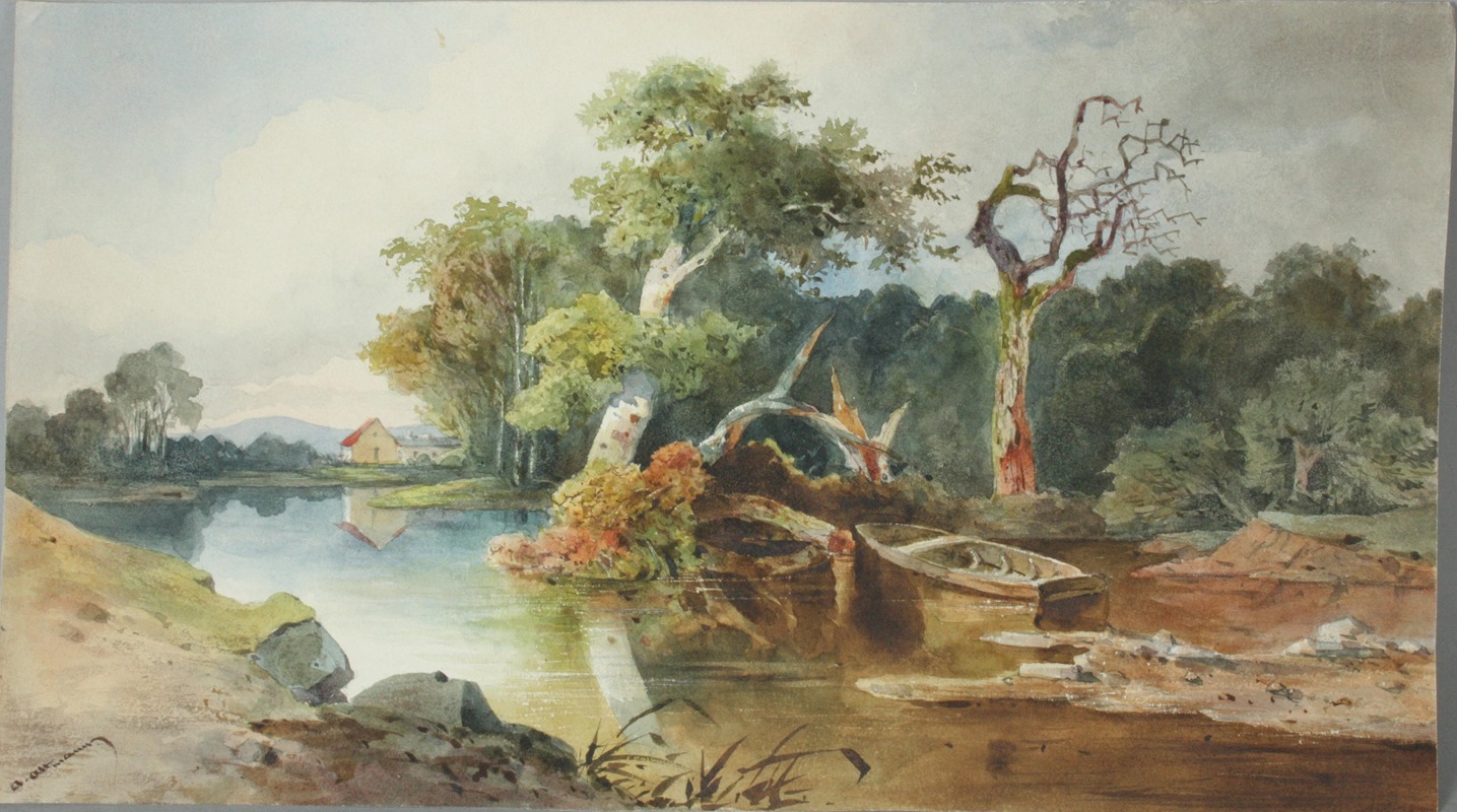 Flusslandschaft by Anton Altmann — digital art print download