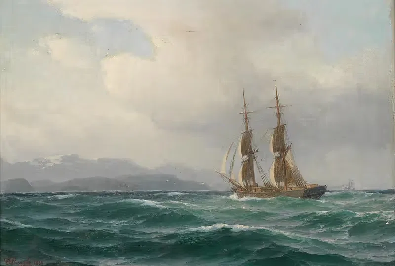 Морская живопись by Карл Эмил Баагё — digital art print download