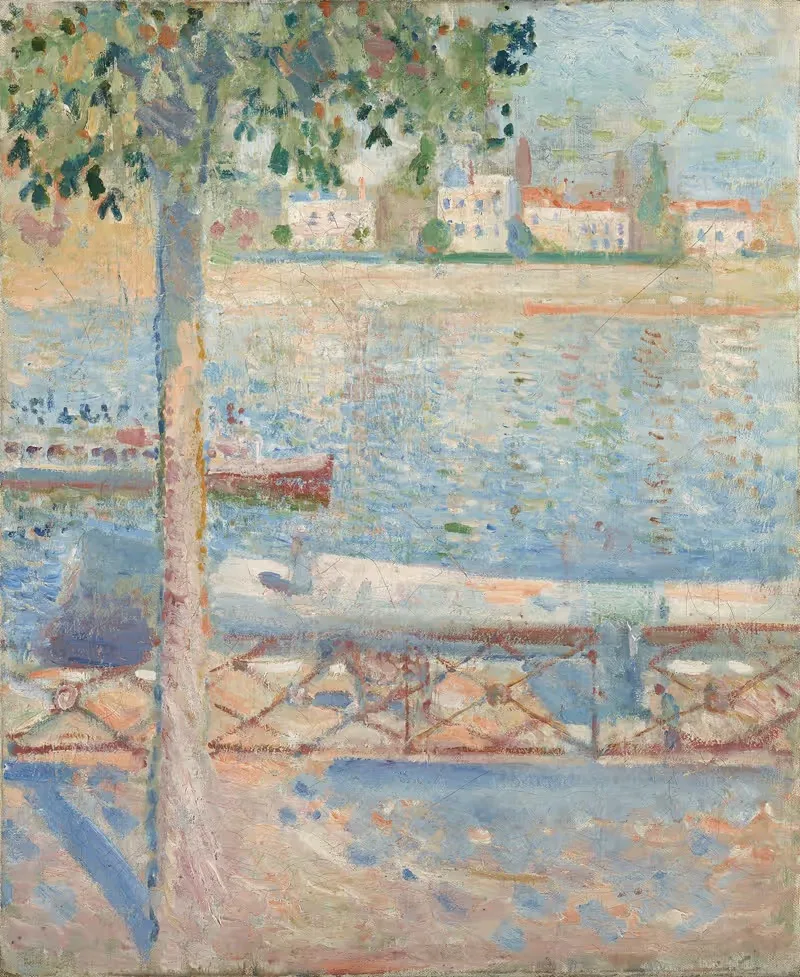 The Seine At Saint-Cloud by Edvard Munch, 1890 — digital art print download
