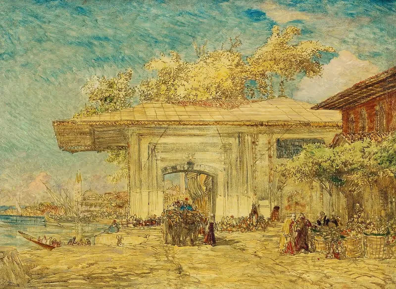 Constantinople, Le Kiosque Des Janissaires — Félix Ziem