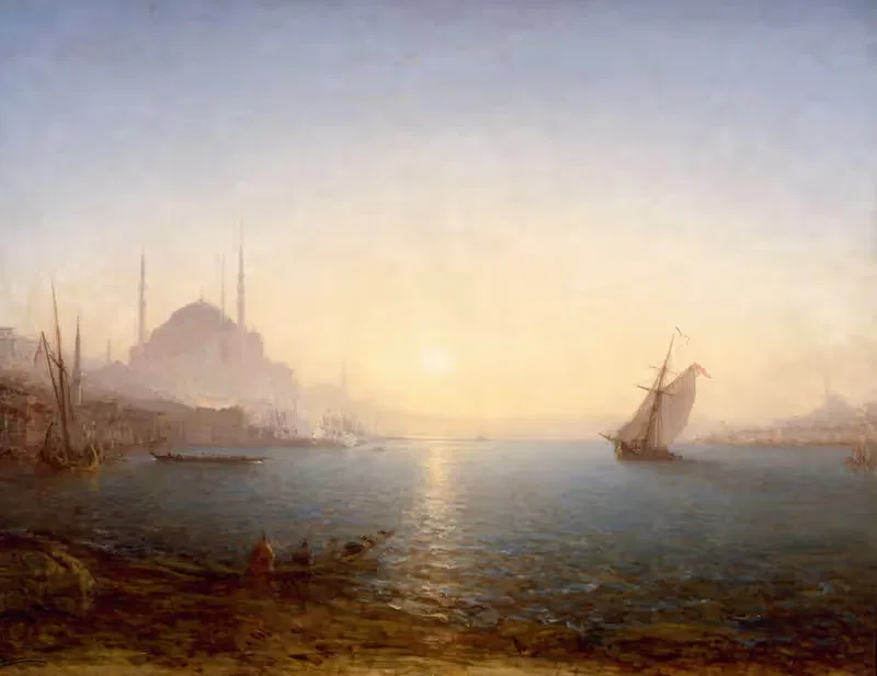 Constantinople, Sainte-Sophie Au Soleil Levant — Félix Ziem