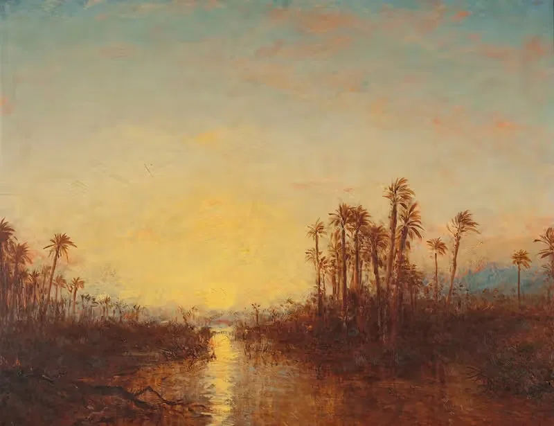 Хартум, закат by Феликс Зием, 1885-1890 — digital art print download