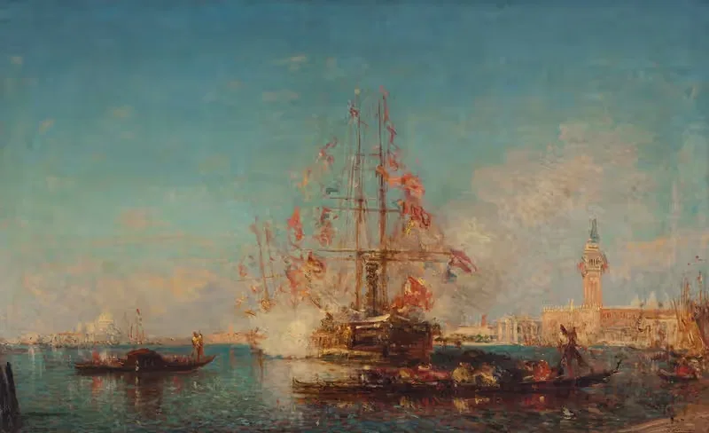 Выстрел из пушки by Феликс Зием, 1880 -1885 — digital art print download