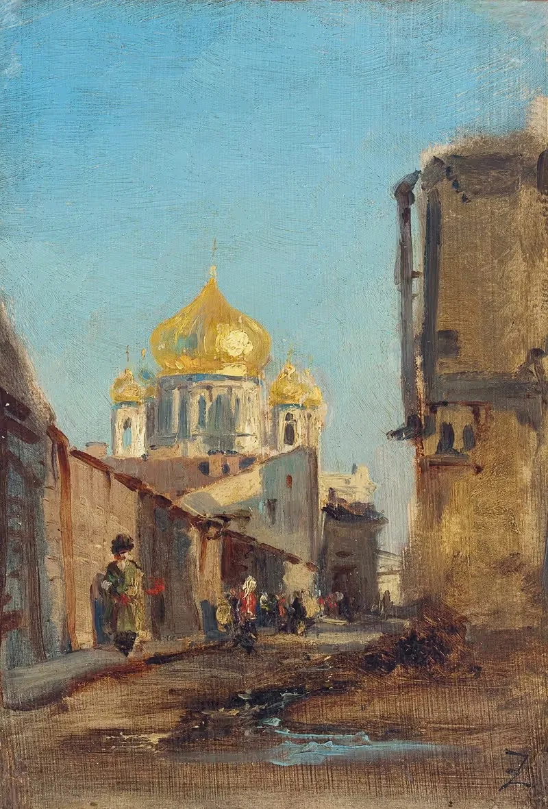 Тобольск, Сибирь by Феликс Зием, 1844 — digital art print download