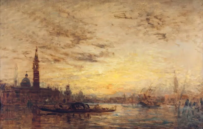 Venise, La Giudecca Au Crépuscule — Félix Ziem