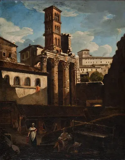Разрушенный храм Марса Ультора, Рим by Франческо Диофеби, 1826 — digital art print download